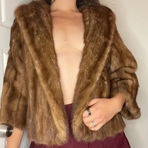 Thrifted vintage fur jacket #vintagejacket